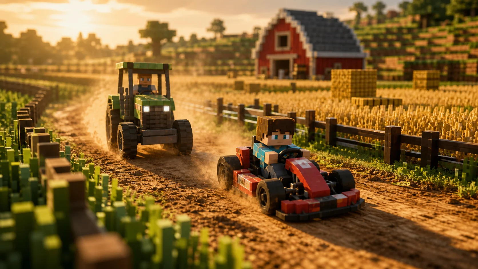 Blocky Farm Racing & Simulator Mod Apk İle Çiftlikte Yarışın!