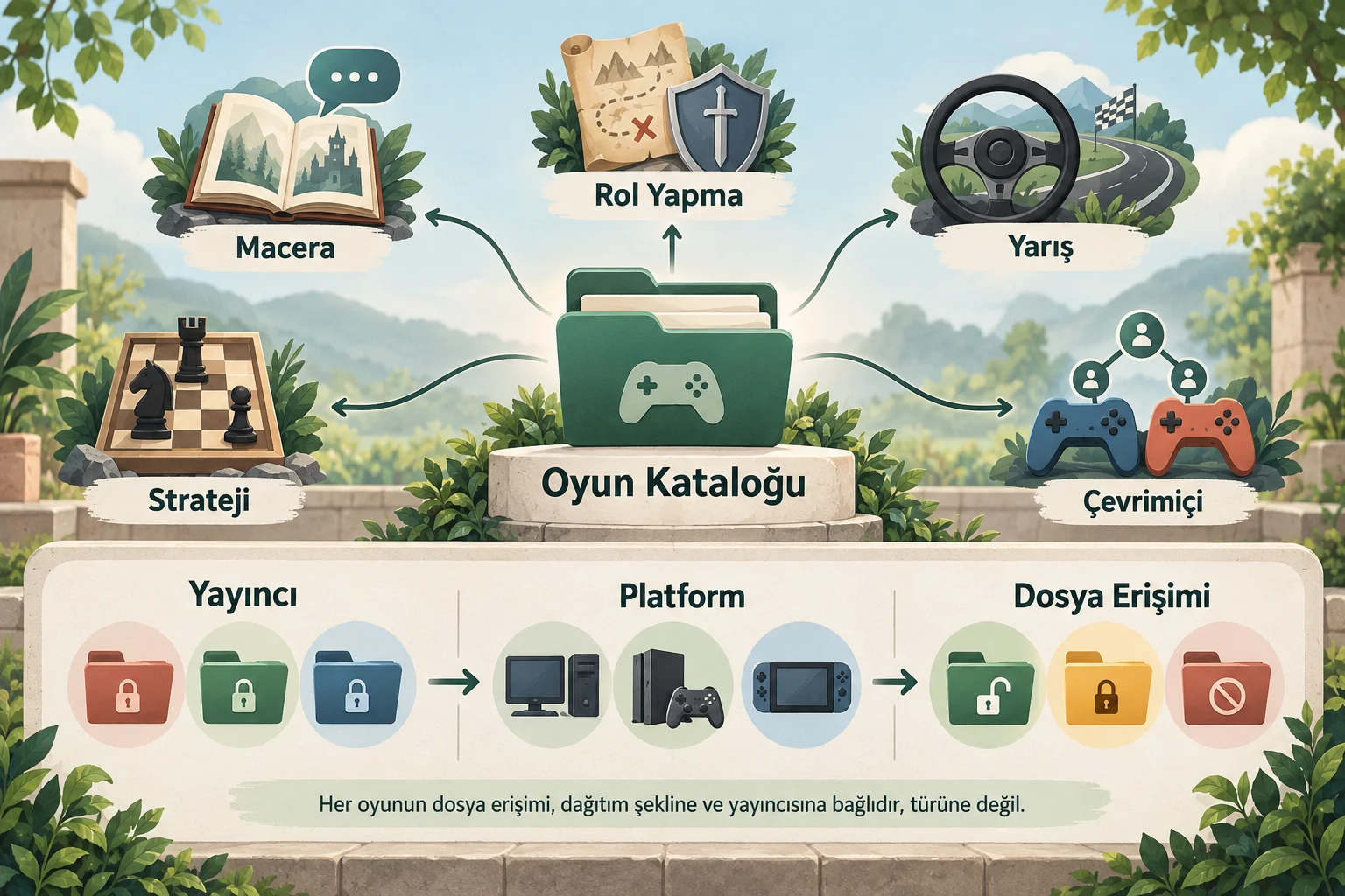 İnfografik: Game Pass oyunlarının platform ve içerik çerçevesi neden farklıdır? - Game Pass Oyunlarında Yama Dosyası Erişimi Hakkında Güvenli Rehber