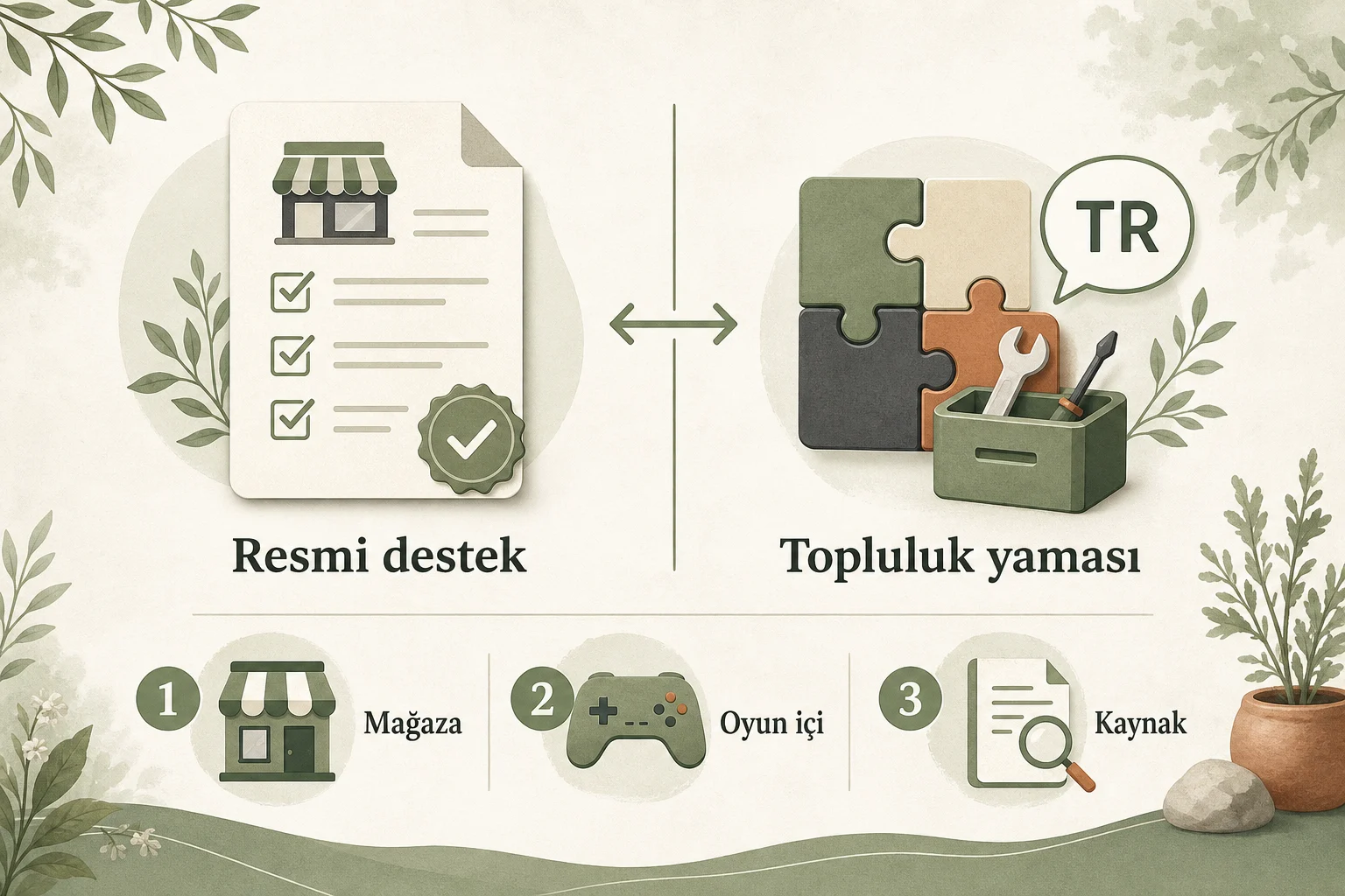 İnfografik: Resmî dil desteği - GTA 5 Enhanced Türkçe Yama: Legacy Farkı, Uyumluluk ve Sorun Çözümü