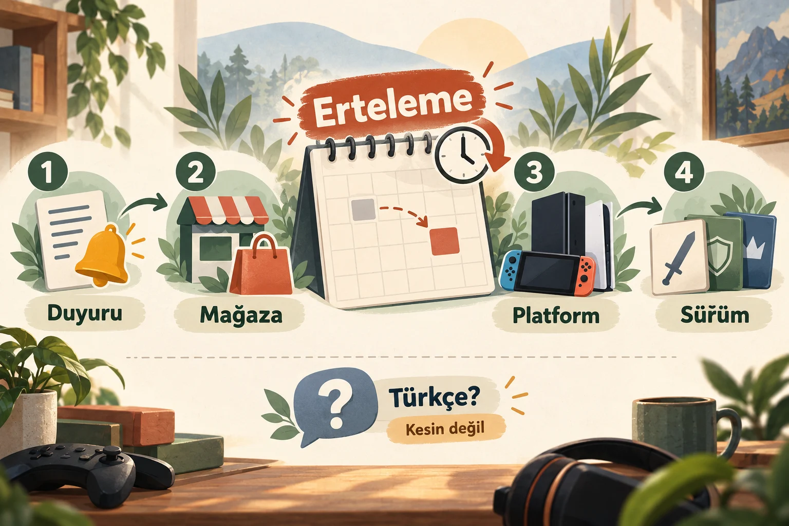 İnfografik: Kısa yanıt: Erteleme sonrasında neyi kontrol etmelisiniz? - Oyun Çıkış Tarihi Ertelendiğinde Ne Olur
