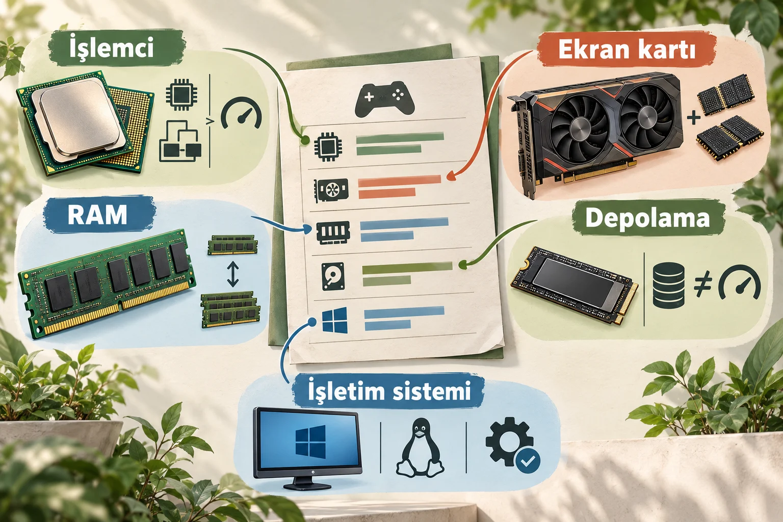 İnfografik: Temel bilgiler: Donanım satırları ne anlatır? - Oyun Sistem Gereksinimi Nasıl Okunur