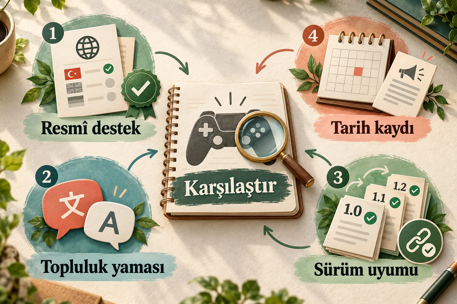 İnfografik: Türkçe yama ve resmî dil desteği durumu - Oyun Yaması Güncel Sürüm Notları Nasıl Okunur