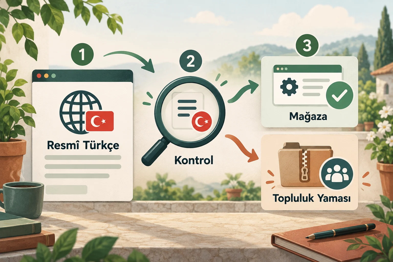 İnfografik: Resmî Türkçe desteği ve topluluk yaması nasıl kontrol edilir? - Oyunun Kurulum Klasörü Nasıl Bulunur? Yama Öncesi Güvenli Yol