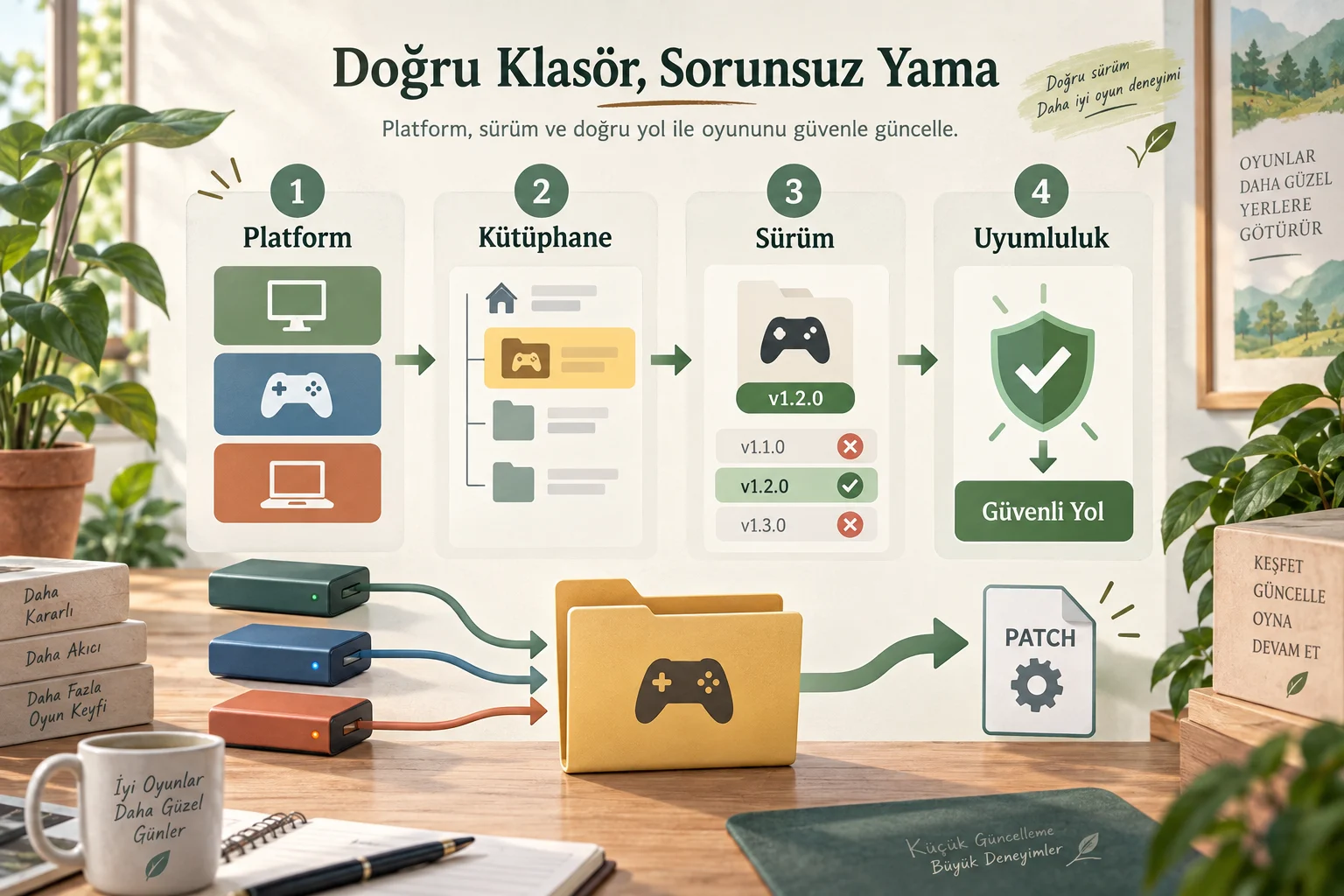 İnfografik: Oyunun sürümü ve platformu neden önemlidir? - Oyunun Kurulum Klasörü Nasıl Bulunur? Yama Öncesi Güvenli Yol