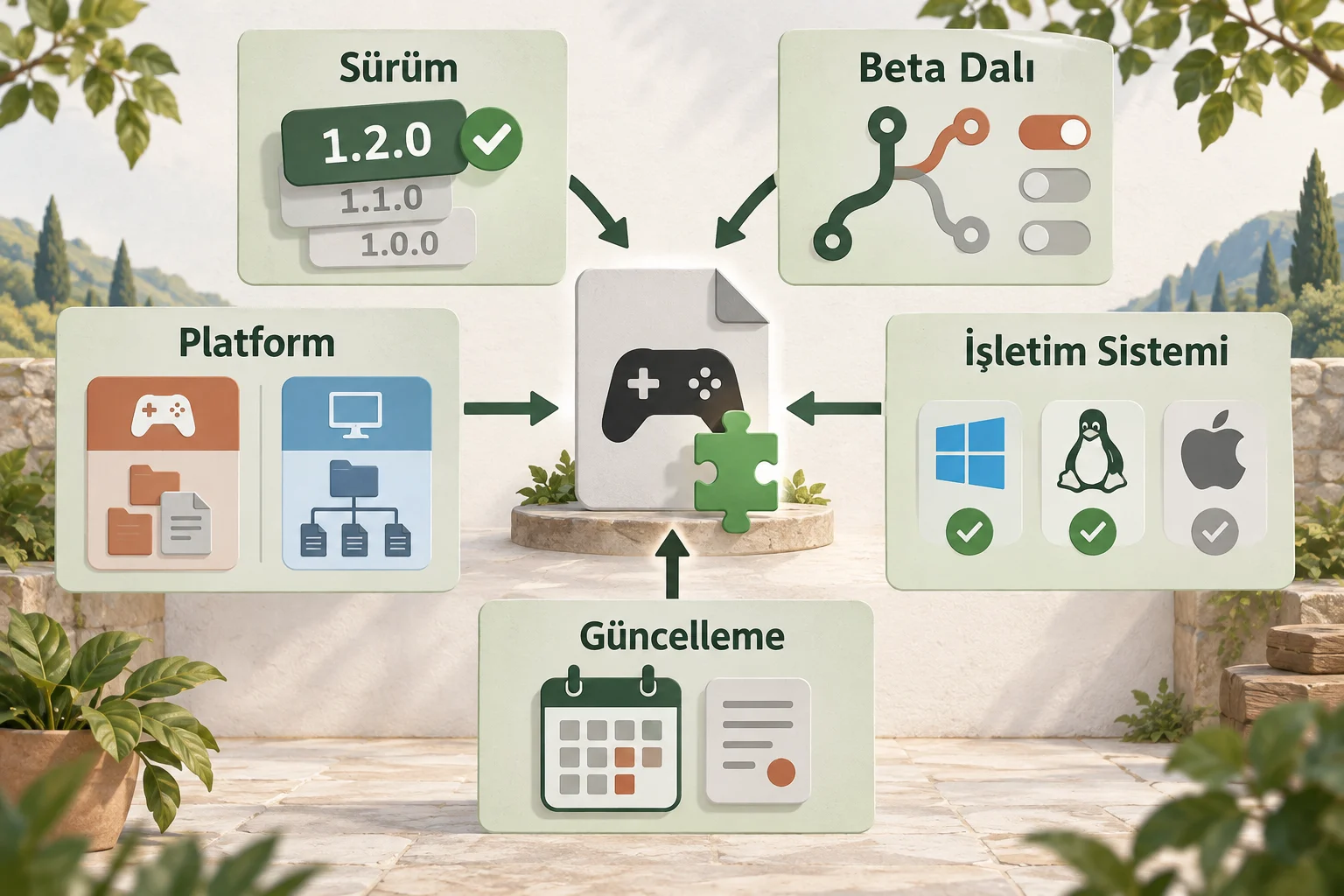 İnfografik: Steam sürümü ve platform bilgisi neden birlikte kontrol edilmelidir? - Steam Otomatik Güncellemesi Türkçe Yama Uyumluluğunu Nasıl Etkiler?