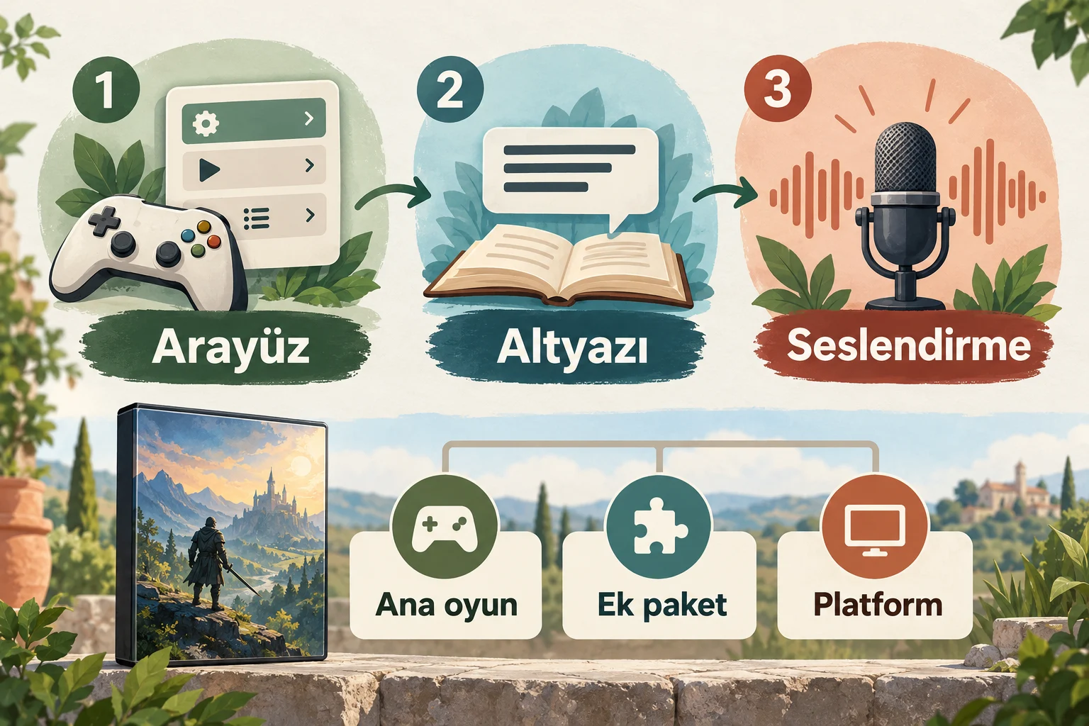 İnfografik: Türkçe desteğinin kapsamı nasıl okunur? - Türkçe Yama Için Resmi Dil Desteği Kontrolü