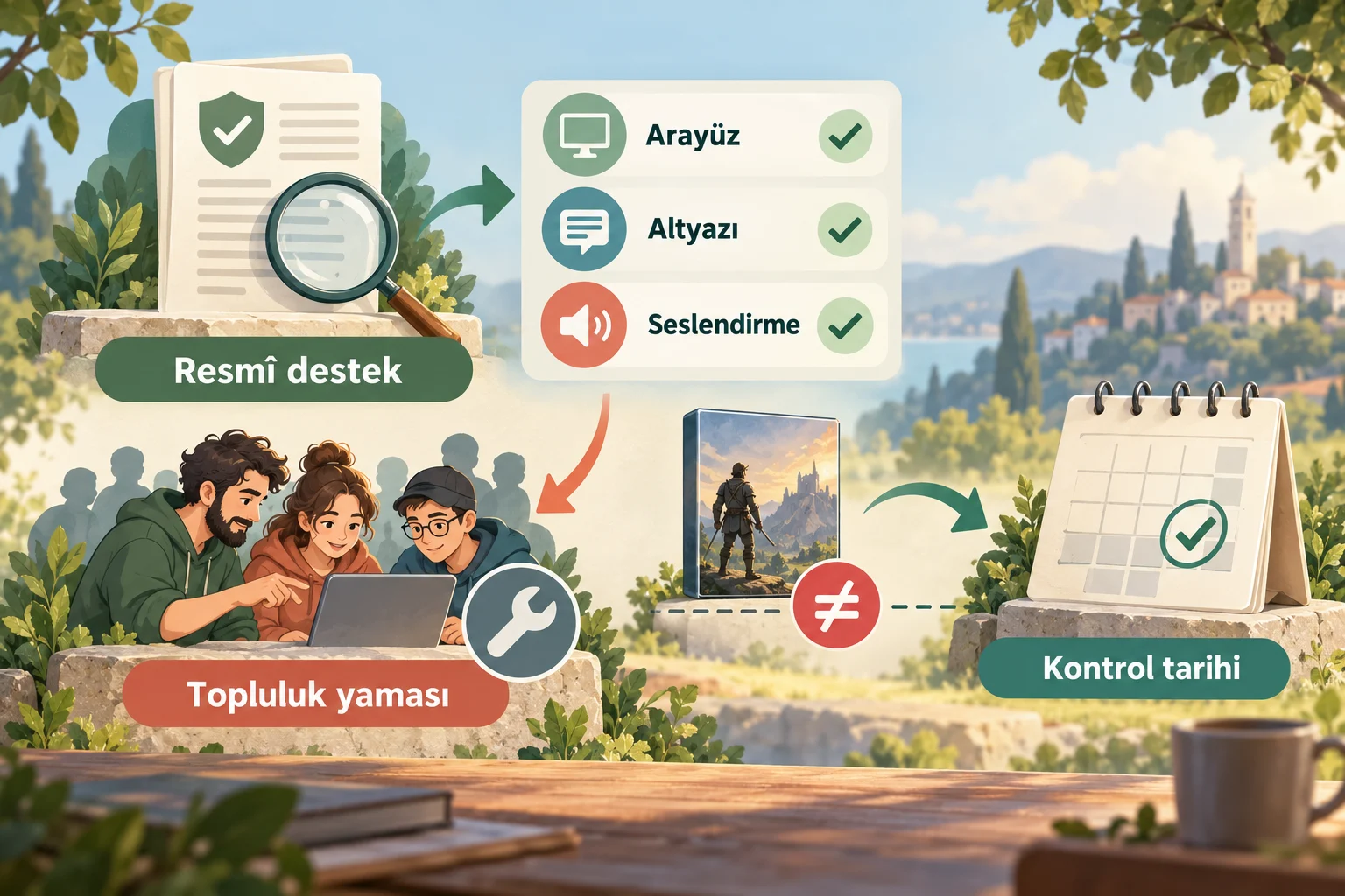 İnfografik: Türkçe yama ve resmî dil desteği durumu - Yeni Oyun Çıkış Tarihi Nereden Doğrulanır