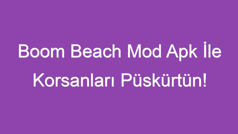 Boom Beach Mod Apk İle Korsanları Püskürtün!