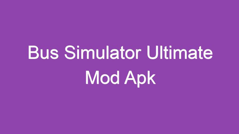 Bus Simulator Ultimate Mod Apk