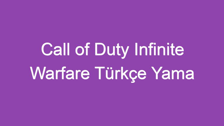 Call of Duty Infinite Warfare Türkçe Yama İndir, Uzayda Savaş Başladı!