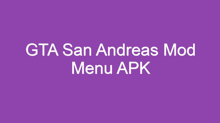 GTA San Andreas Mod Menu APK