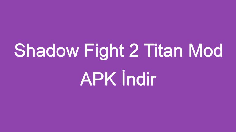 Shadow Fight 2 Titan Mod APK İndir